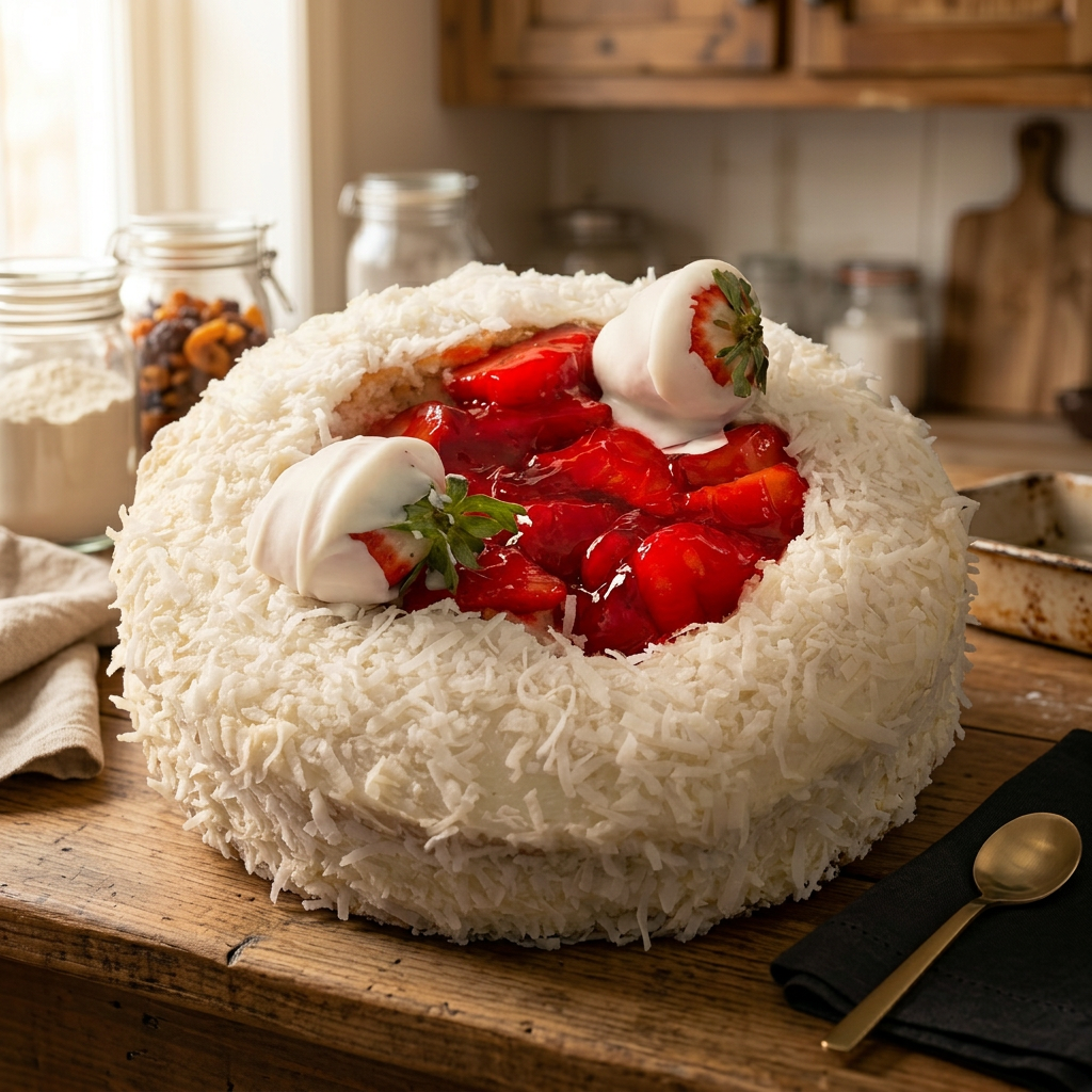 Berry Coconut Cake