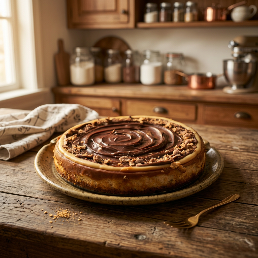 Malted Milk Ball Cheesecake